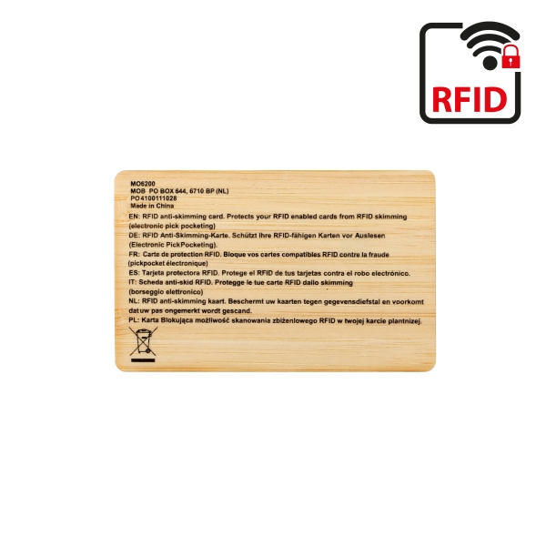 TECAN BAMBOO RFID ANTI SKIMMING CARD